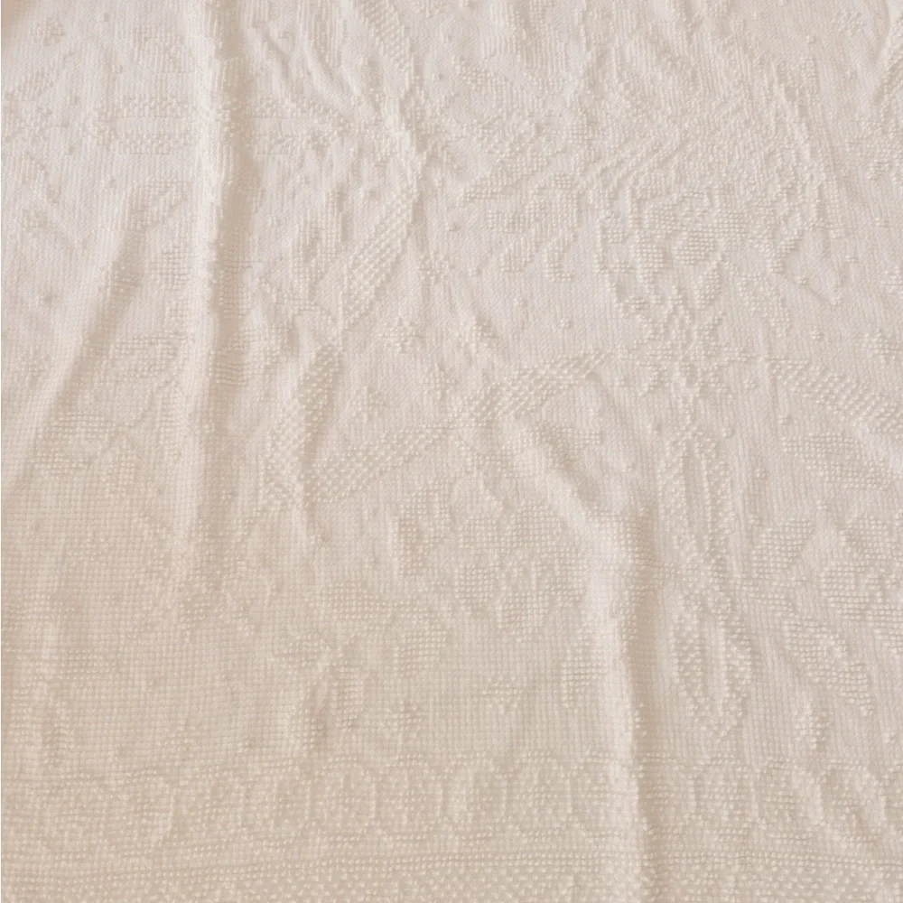 1960s Chenile Bedspread Handmade